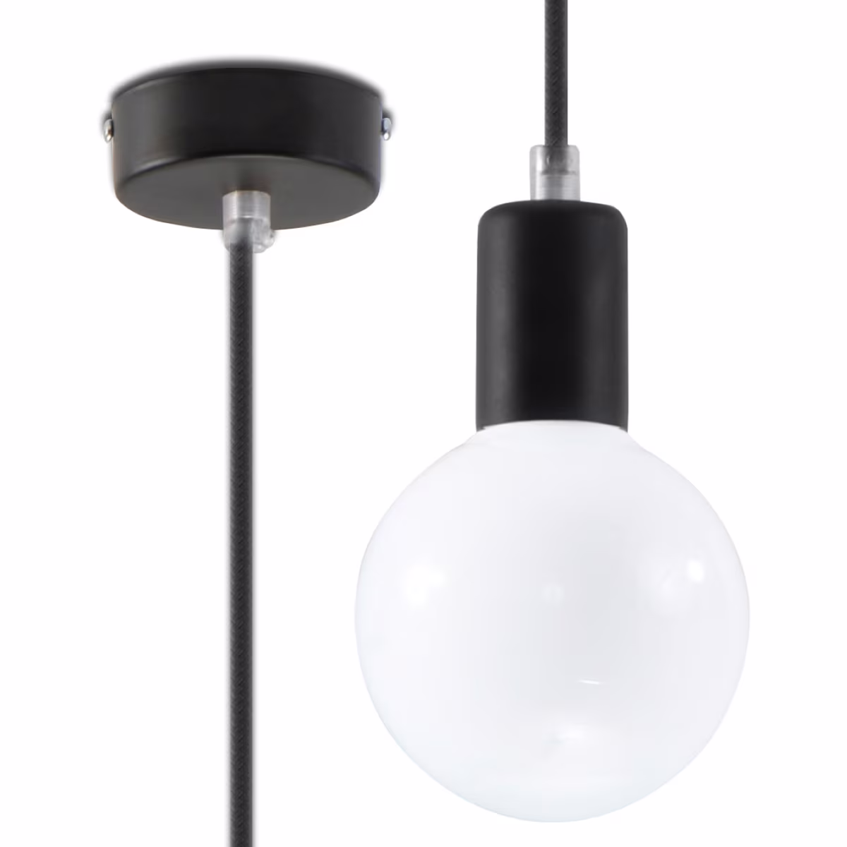 Pendant Lamp Edison Black
