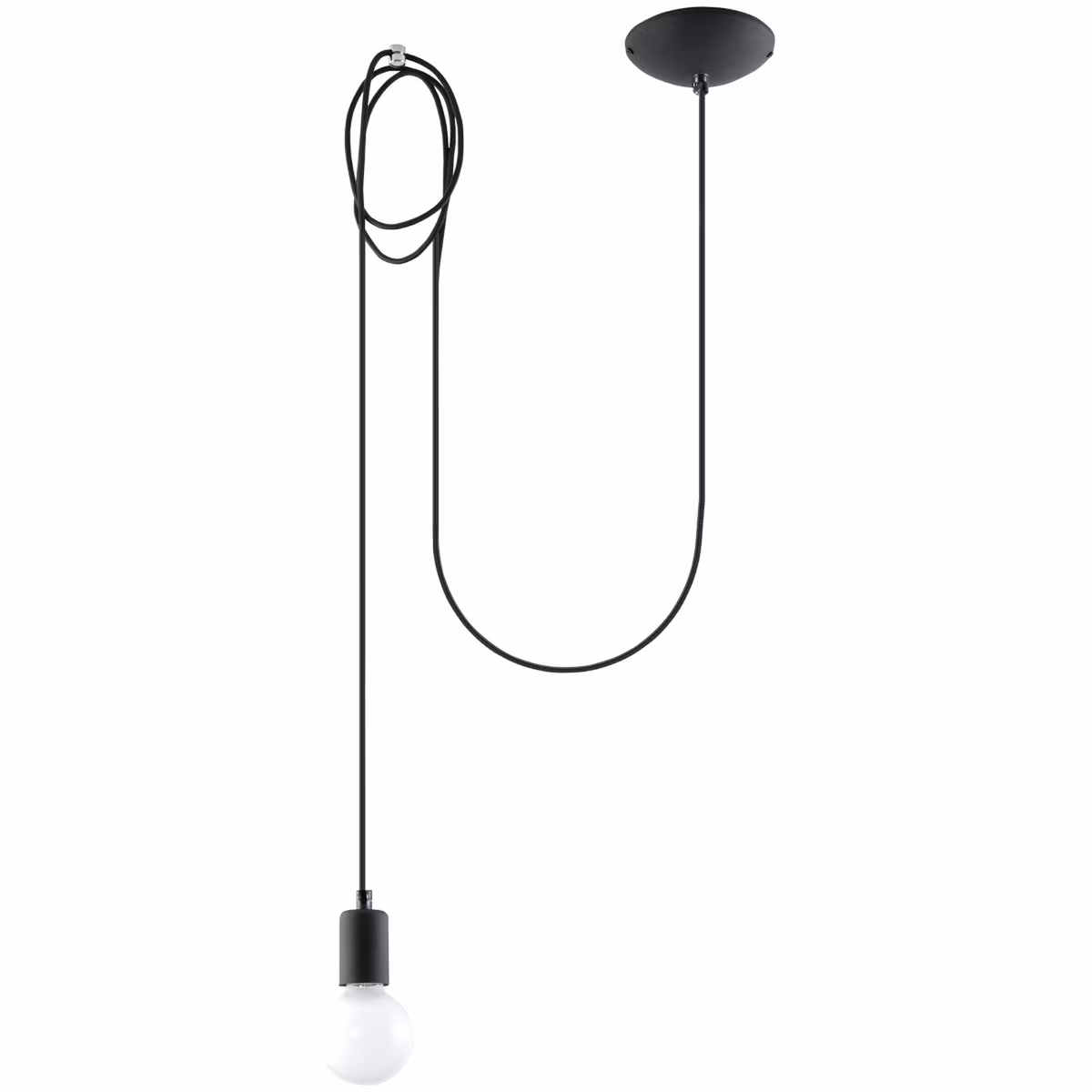 Pendant Lamp Edison 1 Black