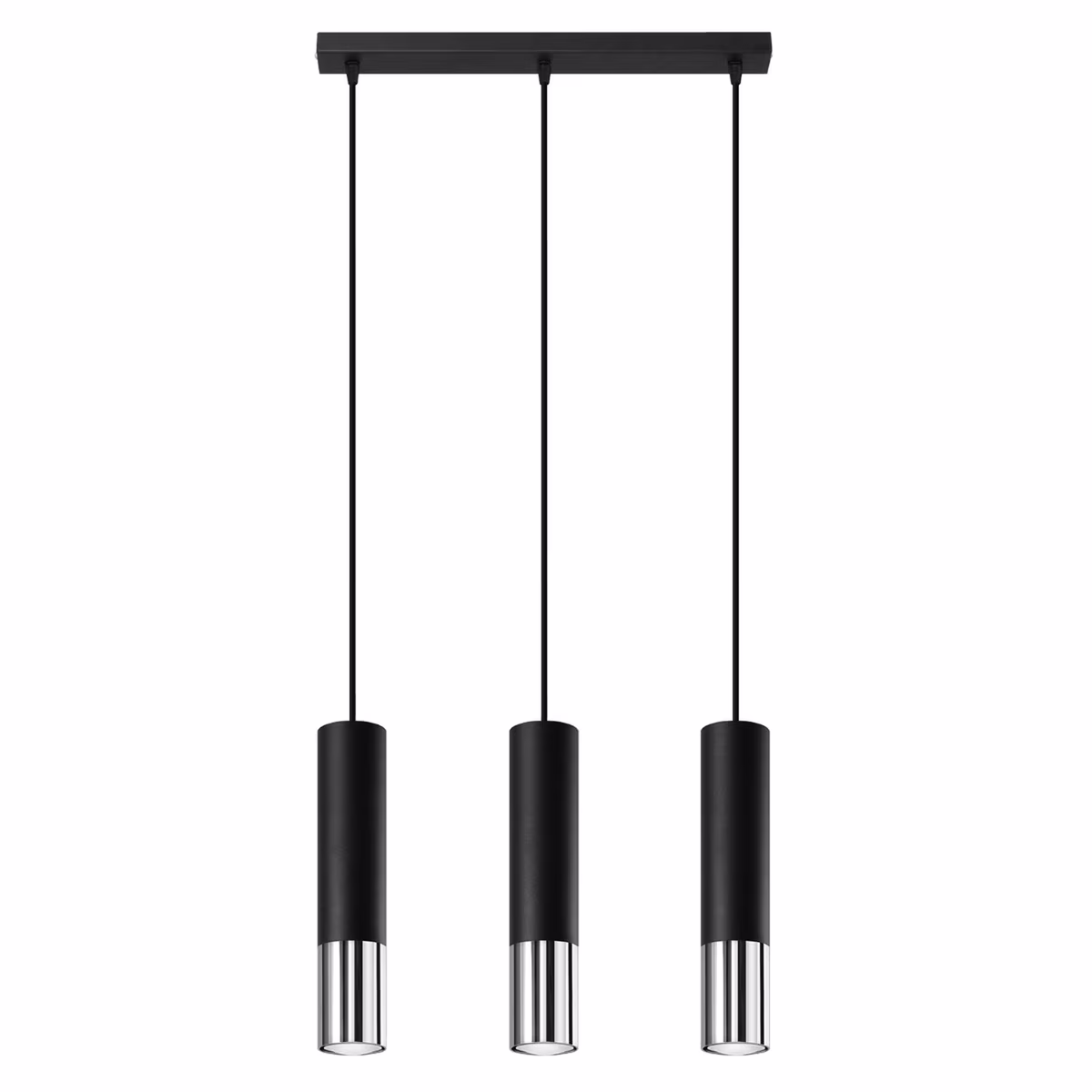 Pendant Lamp Loopez 3L Black/Chrome