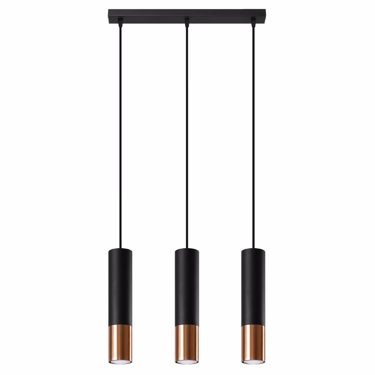 Pendant Lamp Loopez 3L Black/Copper