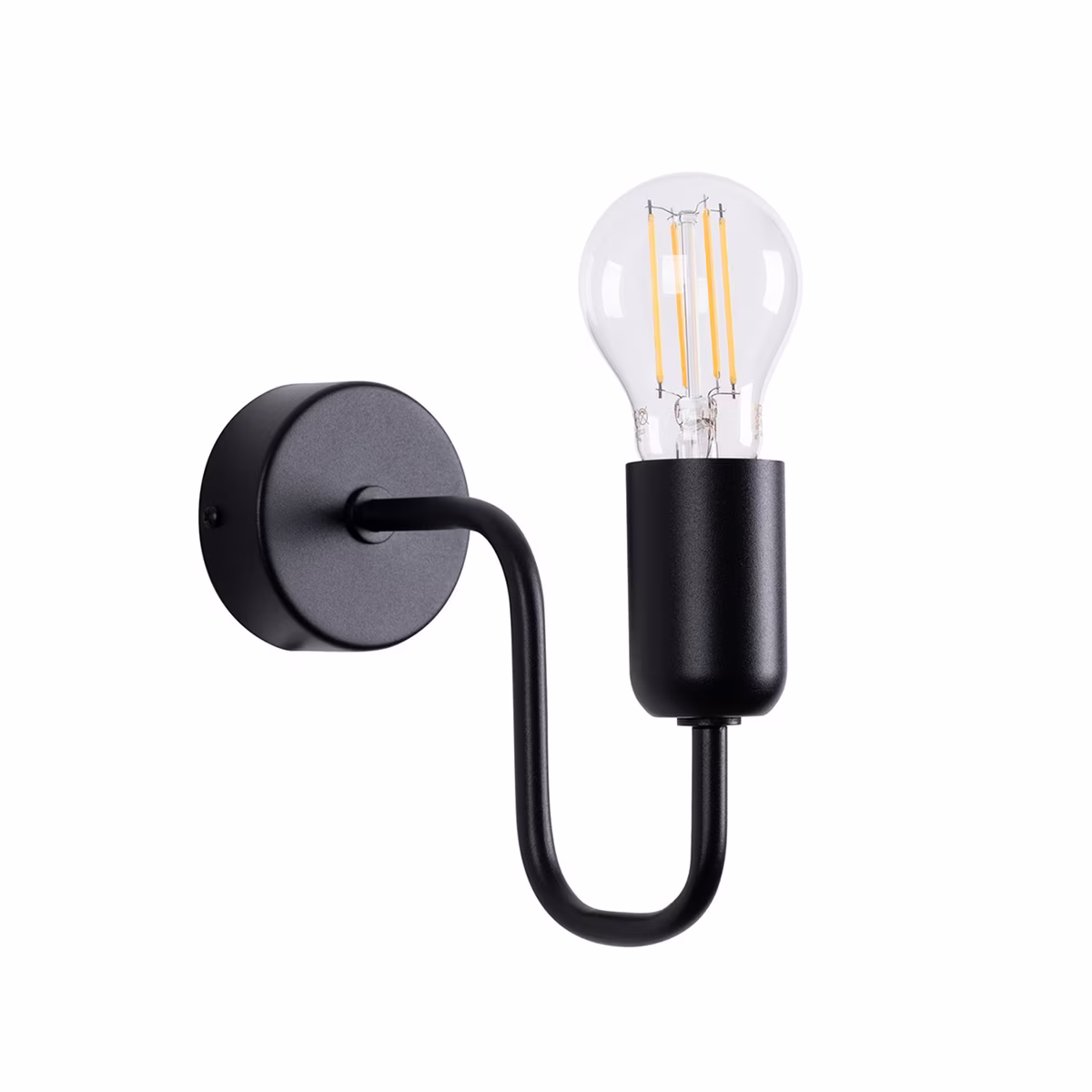 Wall Lamp Vector Black