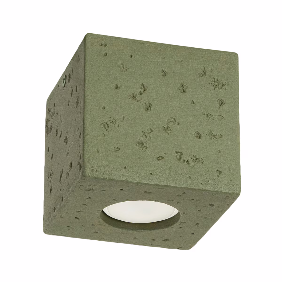 Ceiling Lamp Quad Concrete Olive Green