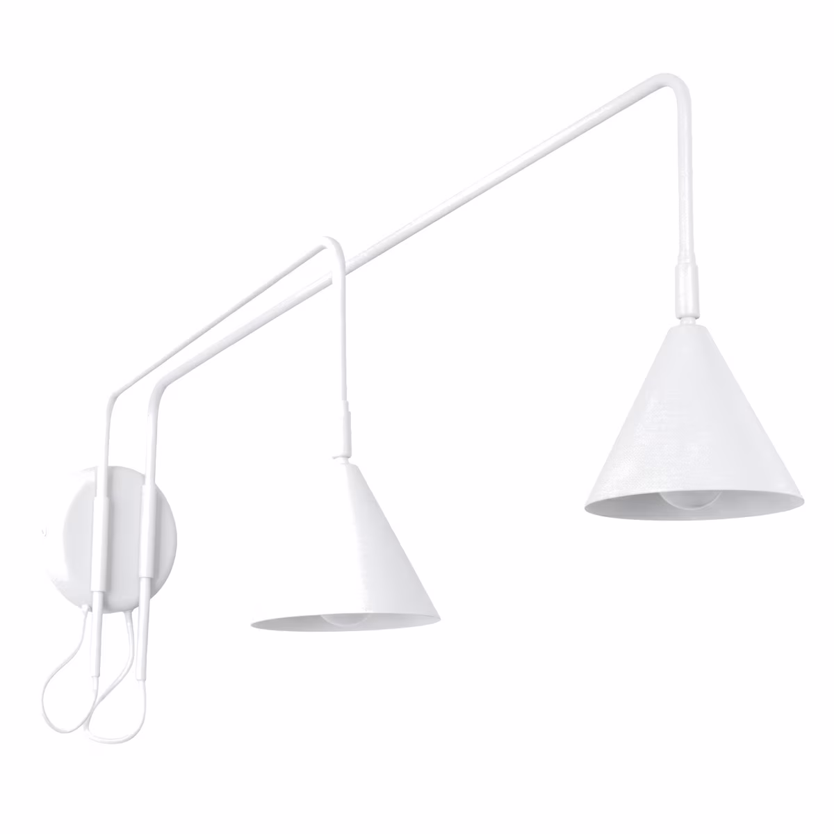 Wall Lamp Nox 2 White With A Switch